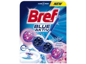 Bref sonasolwc blue active floral toilet block