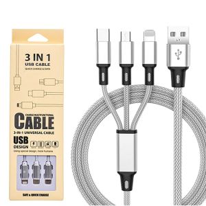3 in 1 cable universal cable USB design