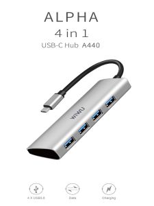 Alpha 4 in 1 usb-c hub A440