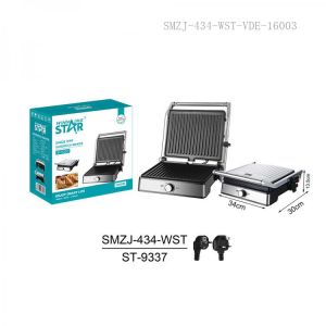 ST-9337 New Arrival WINNING STAR 2000W Nonstick Striped Plate