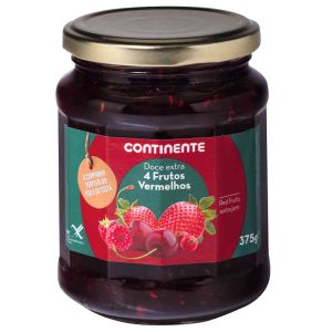 Doce frutos vermelhos continente 375g