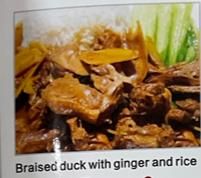 braised duck with ginger and rice 子酱焖鸭饭