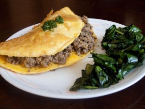 Minced Beef Omlette