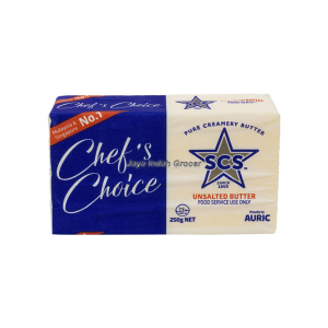  'SCS PURE CREAMERY UNSALTED BUTTER 250G'