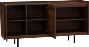  'HINLIM DENVER SIDEBOARD WALNUT /MT BLK EPX W1600 D452 H800#345046'