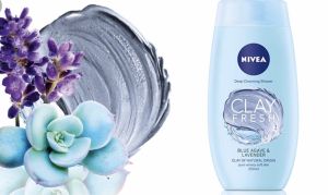 Nivea clay Fresh deep cleansing  shower   blue agave and lavender scent 250ml