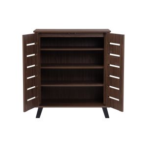 HINLIM IRAN 2 DOOR SHOE CABINET NATURAL WALNUT  800x390x910mm/372030