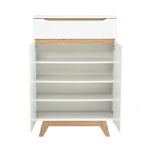  'HINLIM MANDO MULTI FINCTION CABINET WHITE / OAK W800xD340xX1186mm#372083'