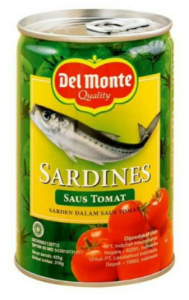 DELMONTE SARDINE SAUS TOMAT 425G