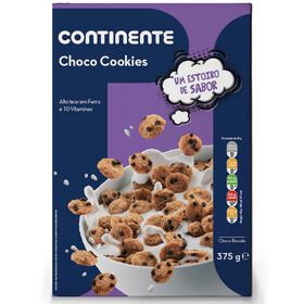 continente choco cookies 375g