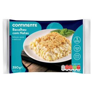 Bacalhau C/natas continente 350g