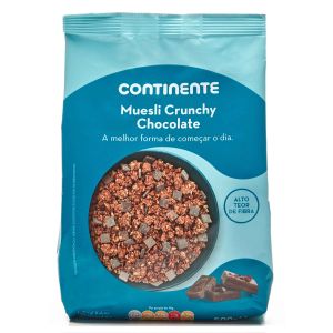 continente crunchy muesli chocolate 500g