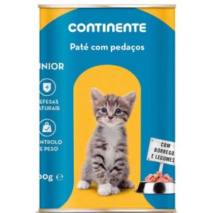 Alim gato continente junior pate pet frango 400g