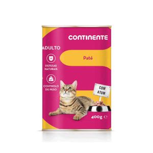 Continente pate Alimento gato Humido Atum 400g