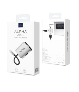 WIWU Alpha Type C to HDMI & VGA Hub 2-in-1 Converter A20VH