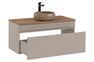 wiho cashmere sink cabnet 100cm contnous cover riht 2 door W/countrtop W/o sink # 4555-uspa 100/60