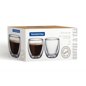 TRAMONTINA farroupilha coffe cup set 2 pcs 64760/400