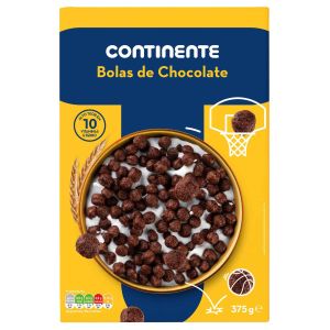 continente cereais bolas de chocolate 375g