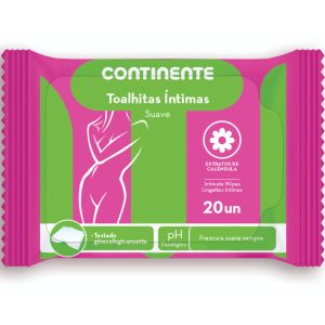 Toalhas Intimas Vontinente Suave 20Uni