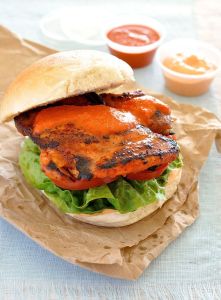 Peri-peri chicken burger 