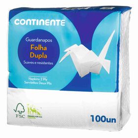 GUARDANAPO FOLHA DUPLA CONTINENTE 100UNI
