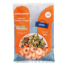 miolo camarao cozido 60/80 continente 250g