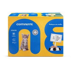 Continente Junior Gato Pedaços em Molho (4*100gr)