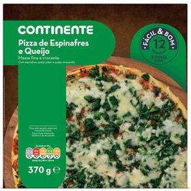 Pizza espinhafres queijo continente facil&bom 370g