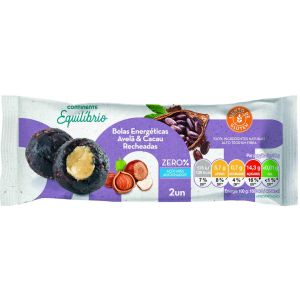 BOLAS ENERGETICAS AVELA & CACAU RECEAHDAS CONTINENTE 2UNI
