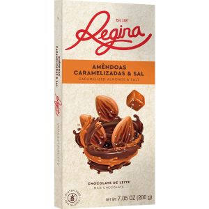 Chocolate regina amendoa caramelizada  sal 200g