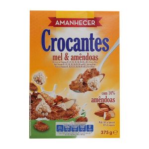 amanhecer crocantes mel & amendoas 375g