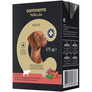 Continente Adulto Pate Com Pedacos Vaca 375gr