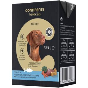 Continente Adulto Pate Com Pedacos Atum 375gr