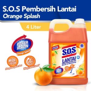 SOS Lantai Orange Splash 4L