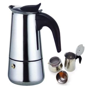 Expresso maker 6 cup stainless steel