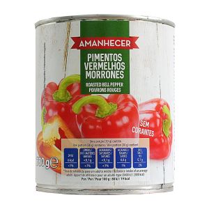 amanhecer pimentos vermelhos morrones 780gr