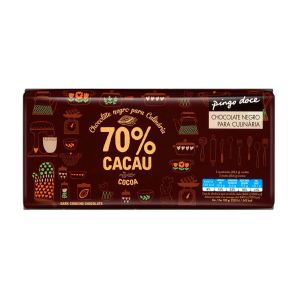 Tablete Chocolate Negro Culinaria 70% cacau Pingo Doce
