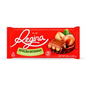 chocolate de leite avelas inteiras 100g regina