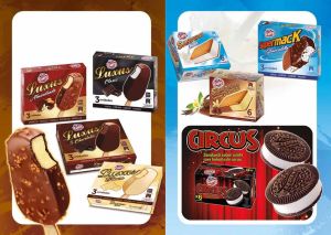 Gelado  Circus  sandwich  oleche 6 unidades