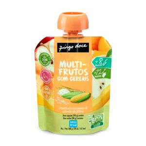 BOLSA MULTI FRUIT CEREAL SEM GLUTO 90G Pingo Doce