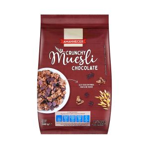 amanhacer crunchy muesli chocolate 500g