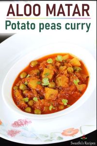 Aloo matar (Green Peas)