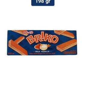 DELFI BRIKO WAFER MILK VANILLA 158G