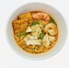 N3-Tom yum seafood with king prawn soup noodle冬阴海鲜大虾汤面
