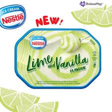 Nestle Lime and vanilla flavor ice cream 1.5L