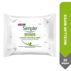 simple micellar cleansing wipes 25s