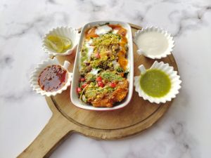 Aloo Tikki Chaat (2 Pcs.)