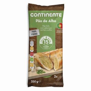 Pao alho baguetes continente 350g