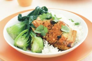 Spicy  sauce Fish Fillet And Rice