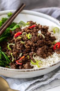 Minced Beef and Ginger Fried